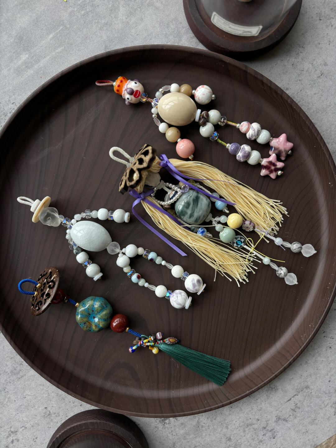 Handmade cute figure bag charms car charm decorating diy phone charms keychain