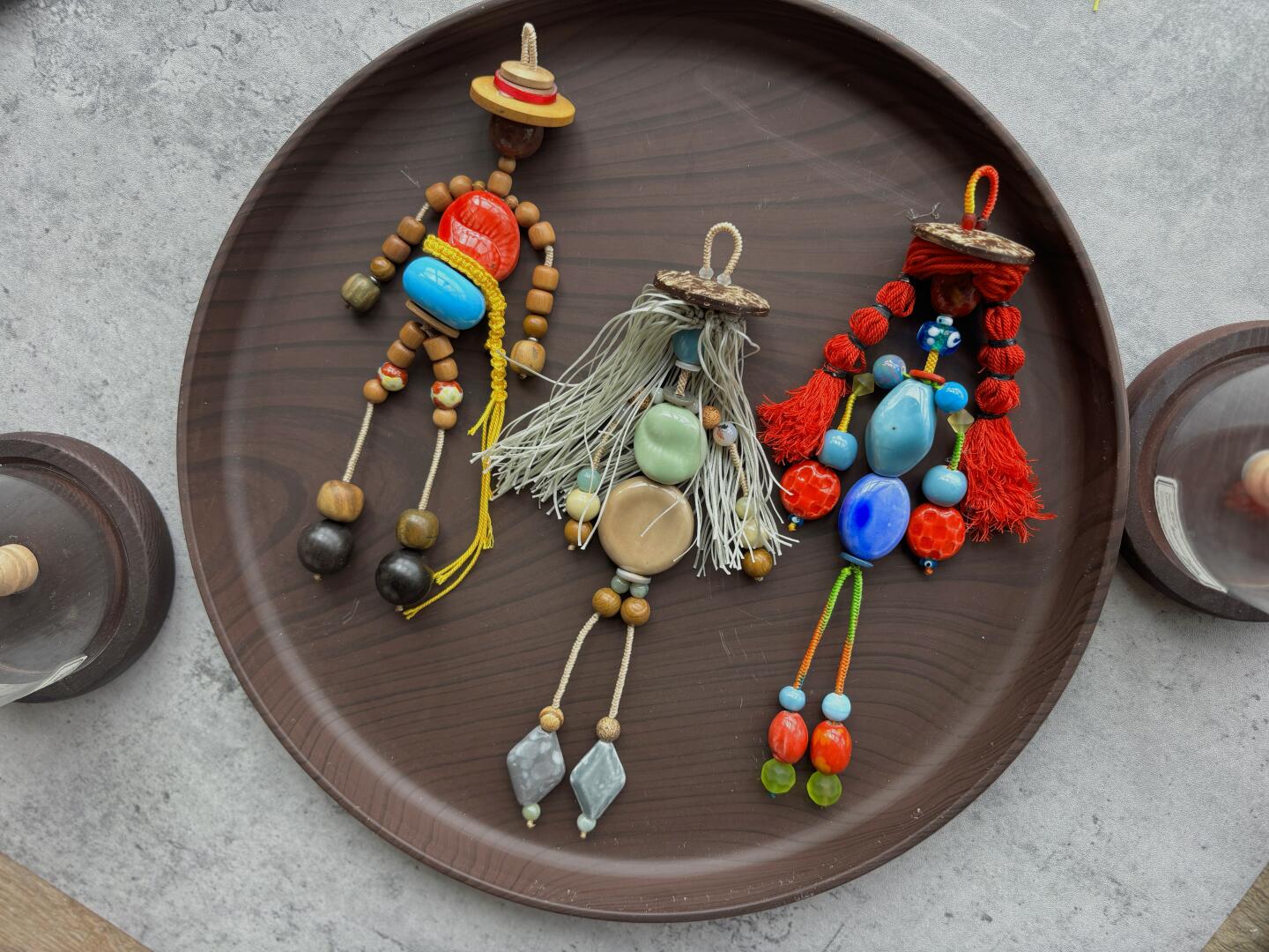 Handmade cute figure bag charms car charm decorating diy phone charms keychain