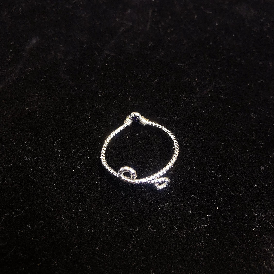 Handmade wirewrapping beaded ring