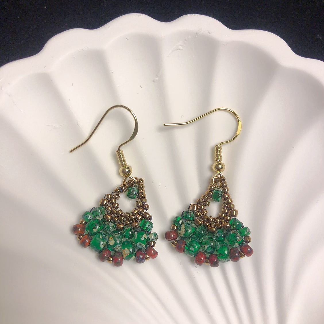 Handmade beaded earrings