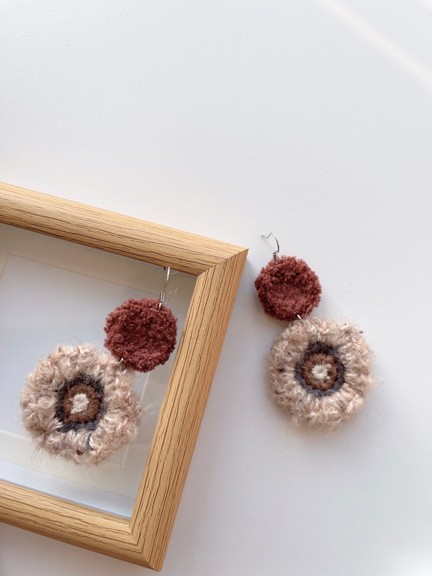 Handmade crochet earrings with s925 hooks
