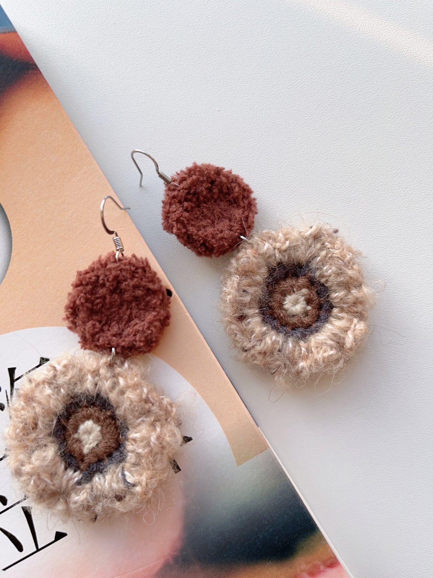 Handmade crochet earrings with s925 hooks