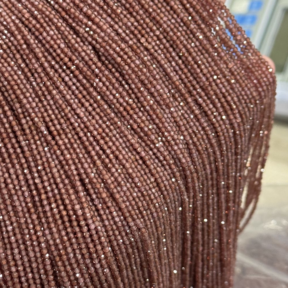 Natural stone garnet beads round faceted beads for shuttle tatting jewelry making 38cm/strand