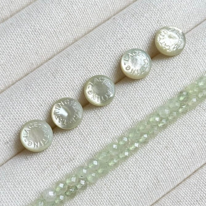 3pcs 10mm White butterfly shell buttons for diy jewelry making