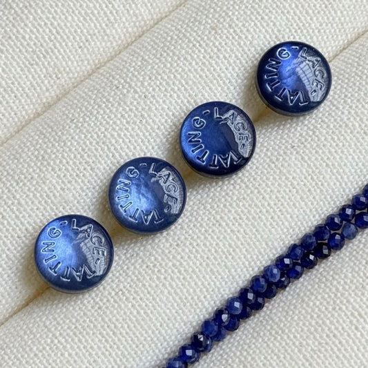 3pcs 10mm White butterfly shell buttons for diy jewelry making
