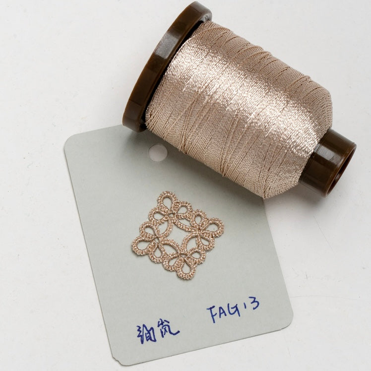 3-ply 200M metallic thread for shuttle tatting string yarn for jewelry making