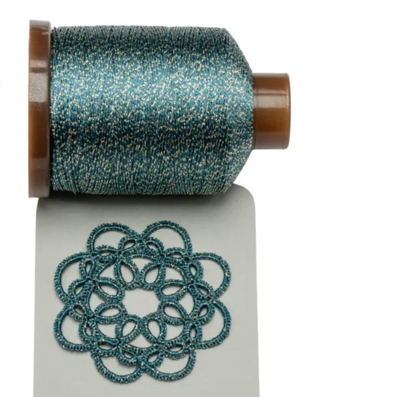 3ply lace metallic thread for tatting jewelry making