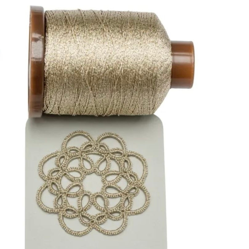 3ply lace metallic thread for tatting jewelry making