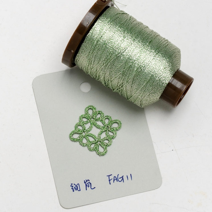 3-ply 200M metallic thread for shuttle tatting string yarn for jewelry making