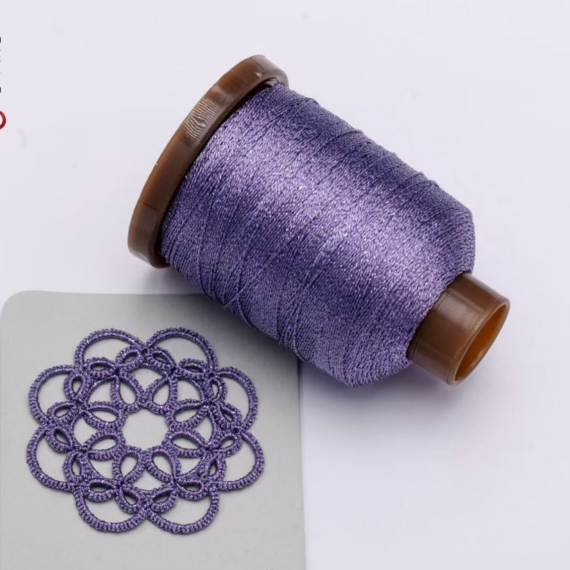 3ply lace metallic thread for tatting jewelry making