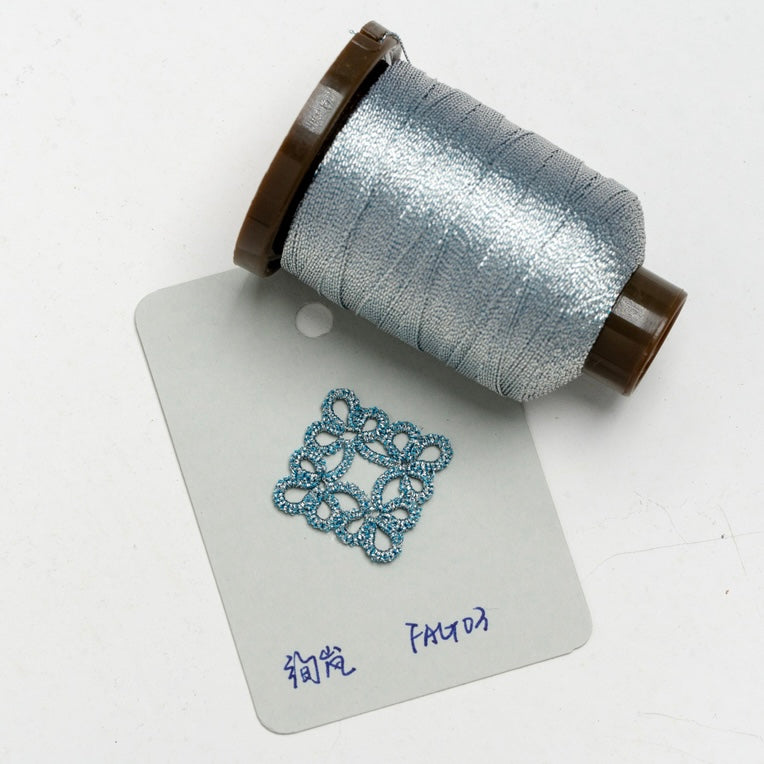 3-ply 200M metallic thread for shuttle tatting string yarn for jewelry making