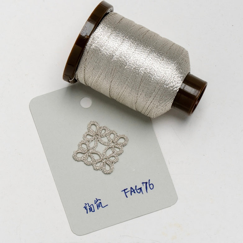 3-ply 200M metallic thread for shuttle tatting string yarn for jewelry making