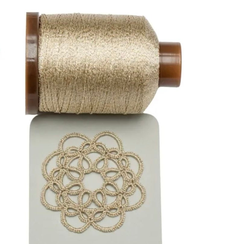 3ply lace metallic thread for tatting jewelry making