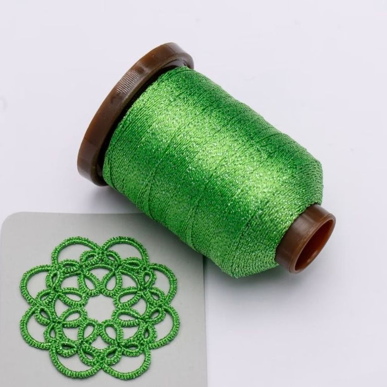 3ply lace metallic thread for tatting jewelry making
