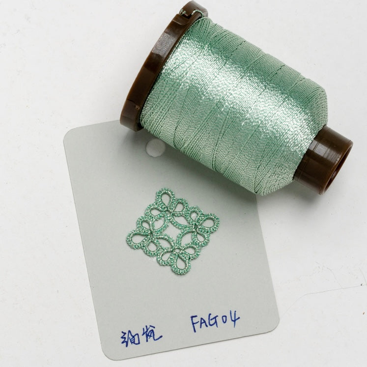 3-ply 200M metallic thread for shuttle tatting string yarn for jewelry making
