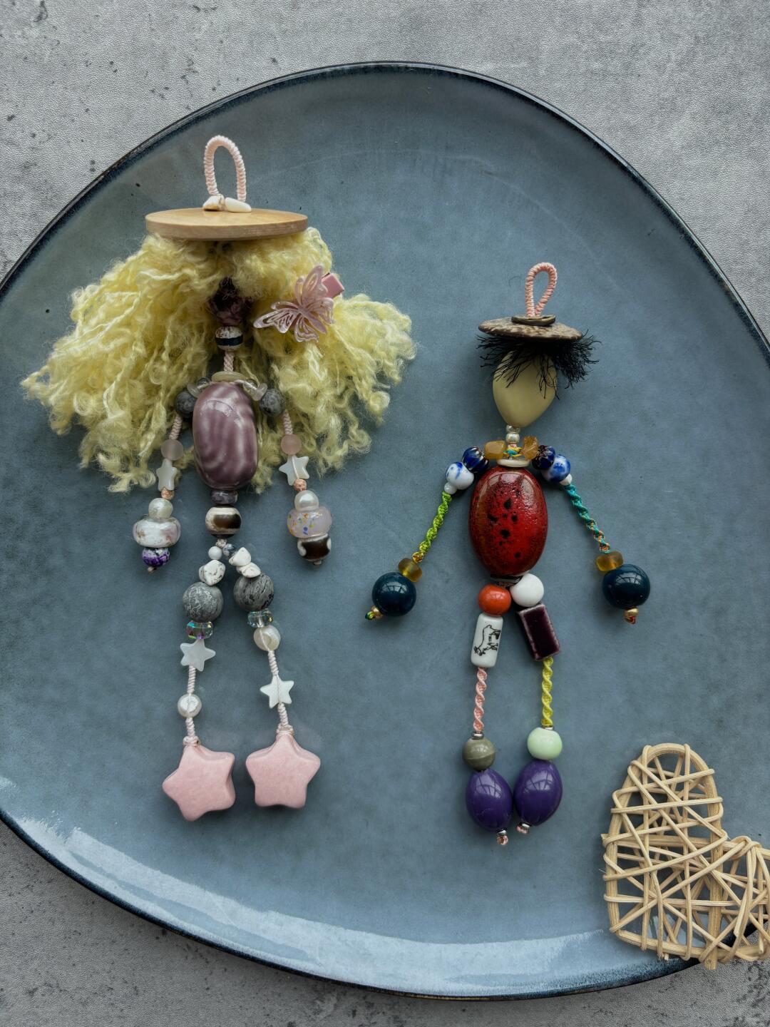 Handmade cute figure bag charms car charm decorating diy phone charms keychain