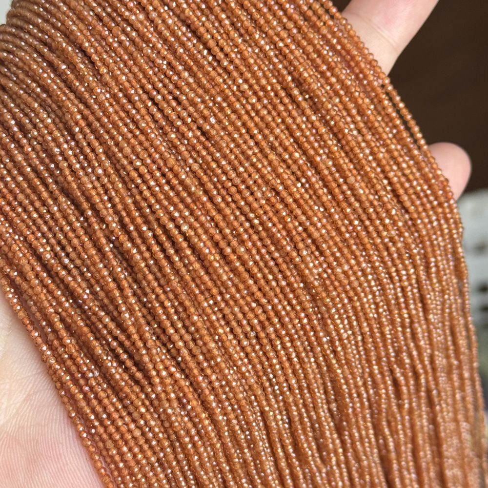 Natural stone garnet beads round faceted beads for shuttle tatting jewelry making 38cm/strand