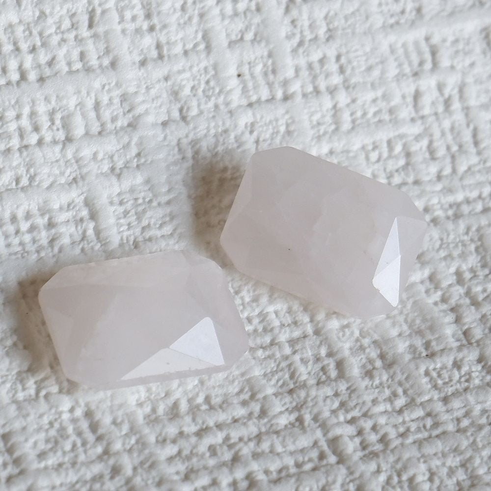 Natural stone faceted for jewelry making