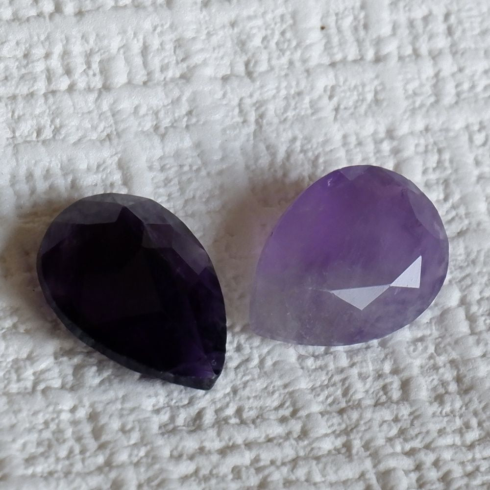 Natural stone faceted for jewelry making