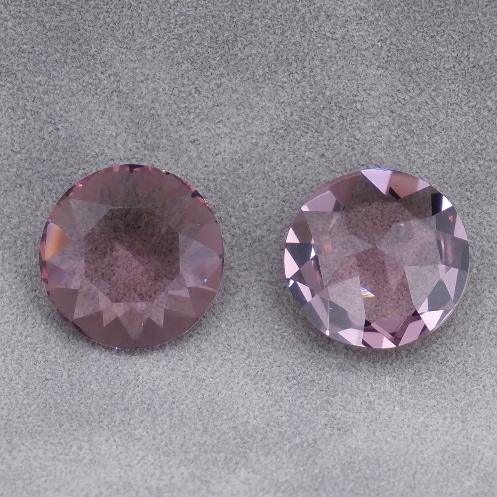 2pcs 14mm round faceted dongzhou diamond for shuttle tatting jewelry making