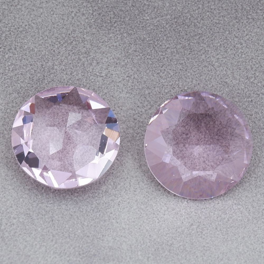 2pcs 14mm round faceted dongzhou diamond for shuttle tatting jewelry making