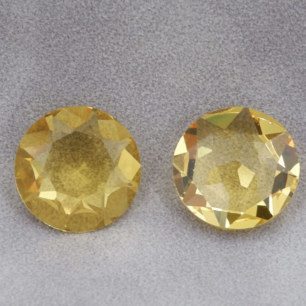2pcs 14mm round faceted dongzhou diamond for shuttle tatting jewelry making