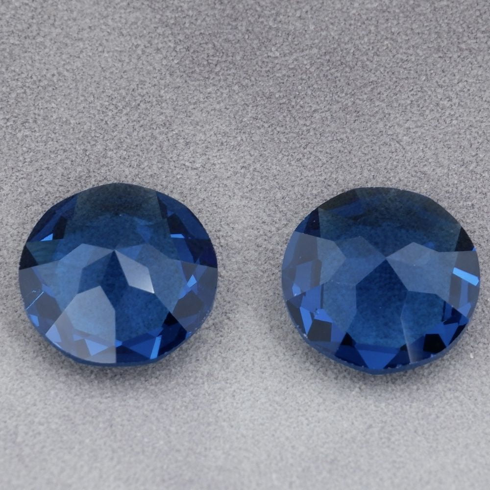 2pcs 14mm round faceted dongzhou diamond for shuttle tatting jewelry making