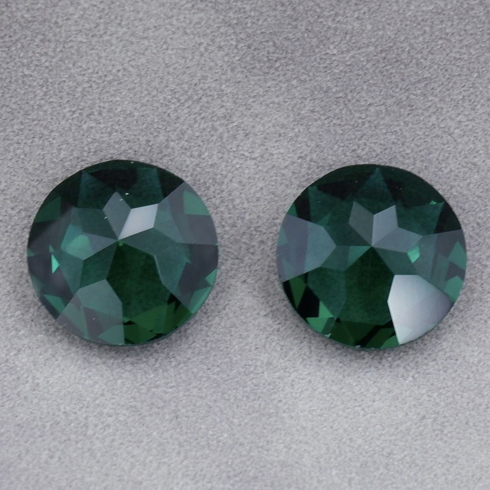 2pcs 14mm round faceted dongzhou diamond for shuttle tatting jewelry making