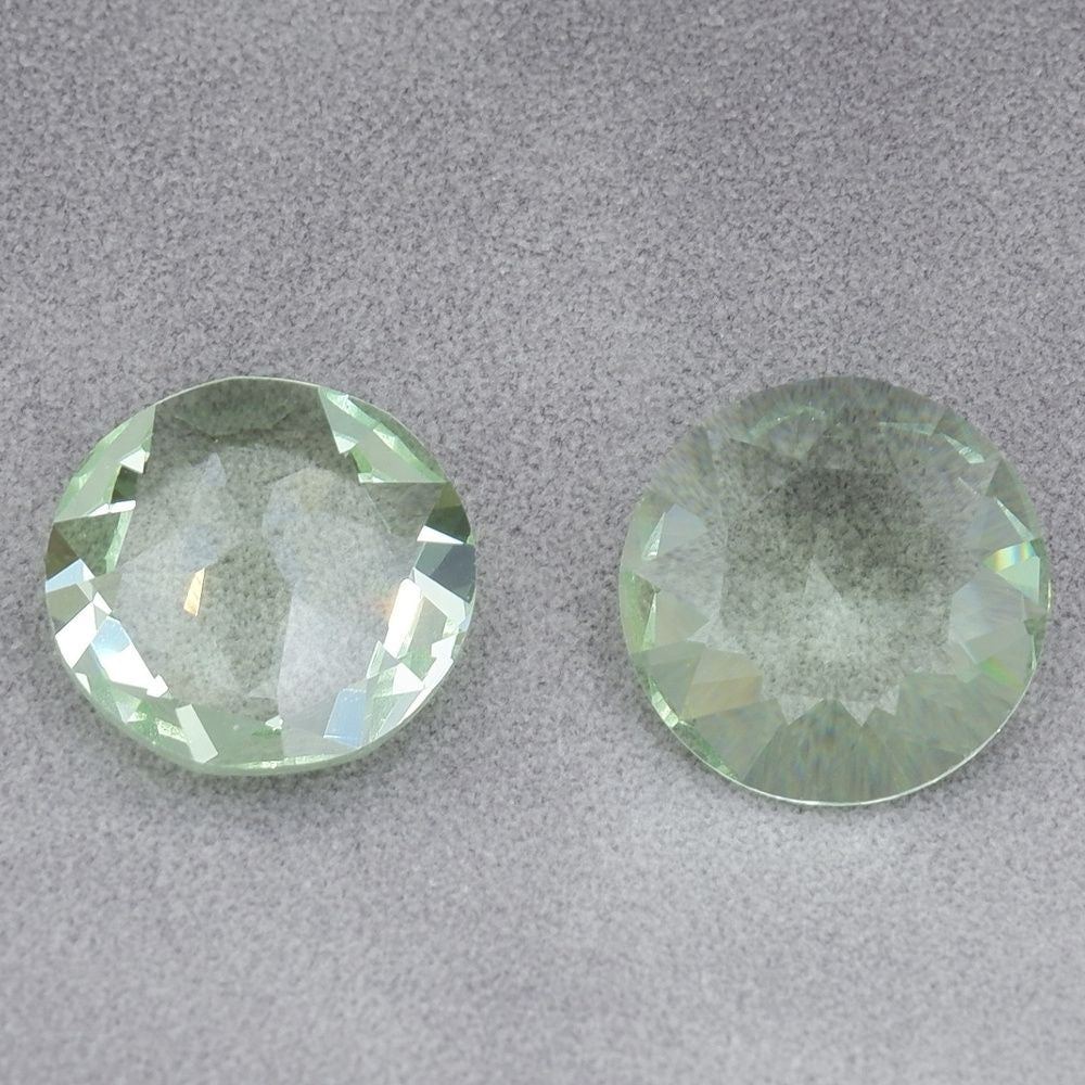 2pcs 14mm round faceted dongzhou diamond for shuttle tatting jewelry making