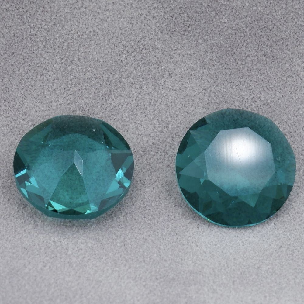 2pcs 14mm round faceted dongzhou diamond for shuttle tatting jewelry making
