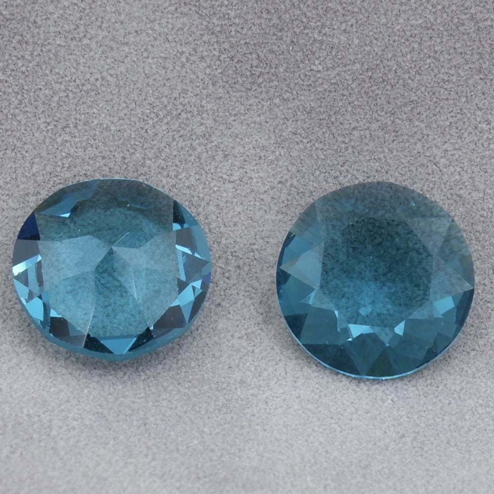 2pcs 14mm round faceted dongzhou diamond for shuttle tatting jewelry making