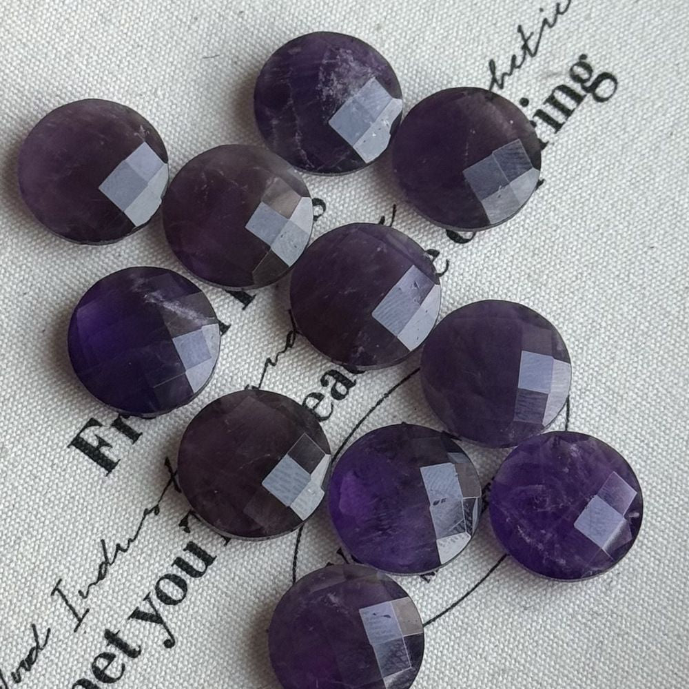16mm faceted natural stone