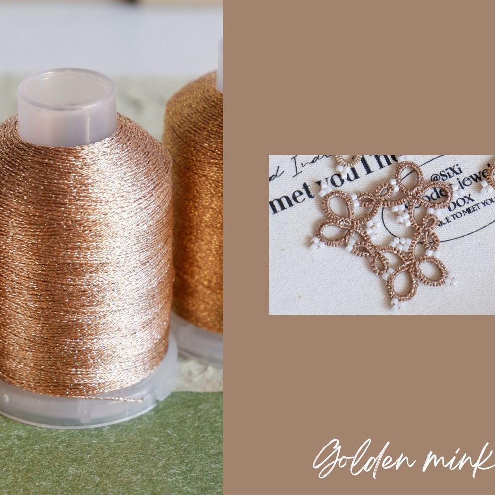 Polyester thread for shuttle tatting string for jewelry making 200m
