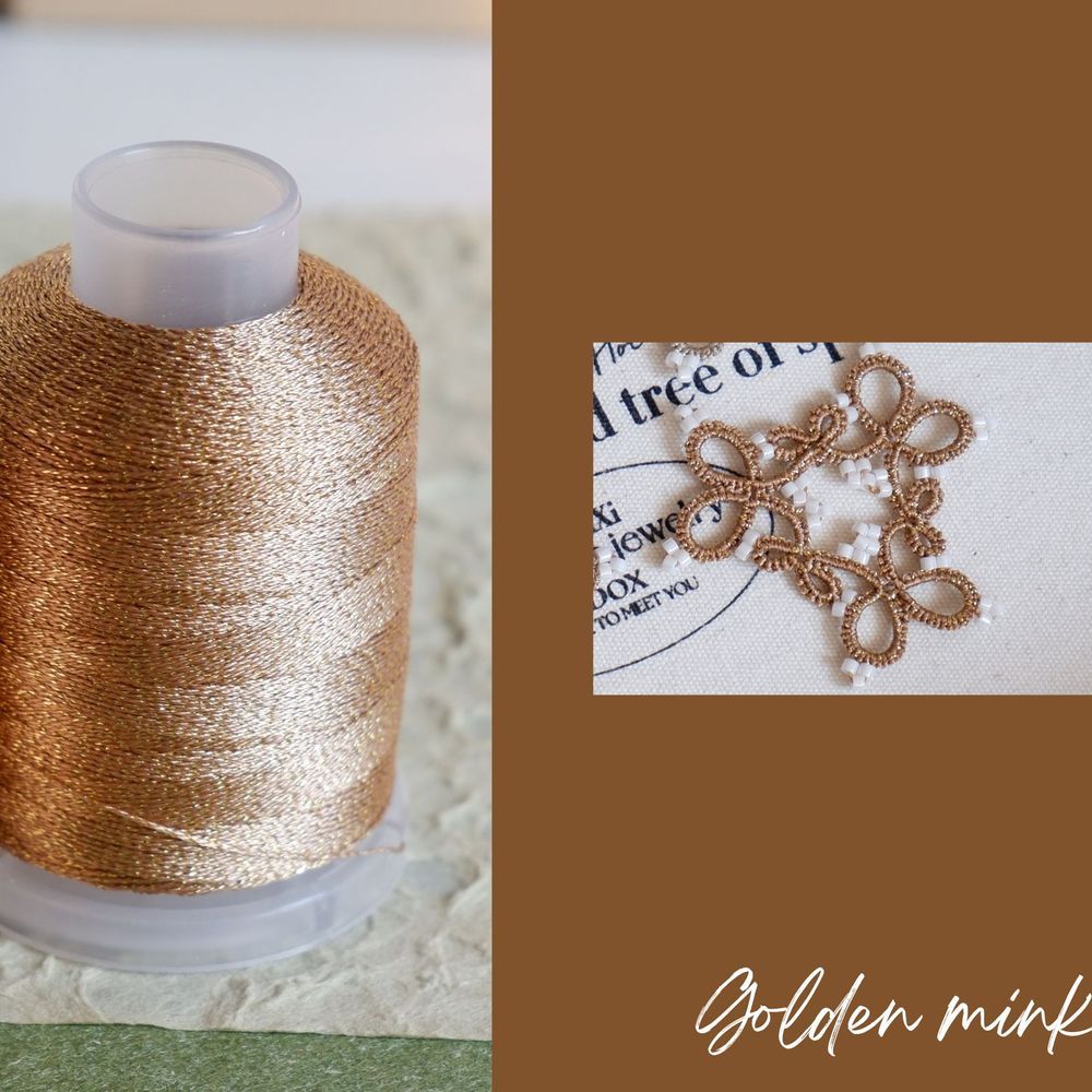 Polyester thread for shuttle tatting string for jewelry making 200m