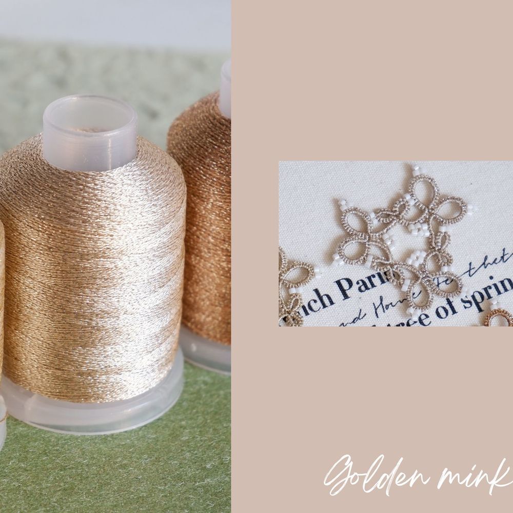 Polyester thread for shuttle tatting string for jewelry making 200m