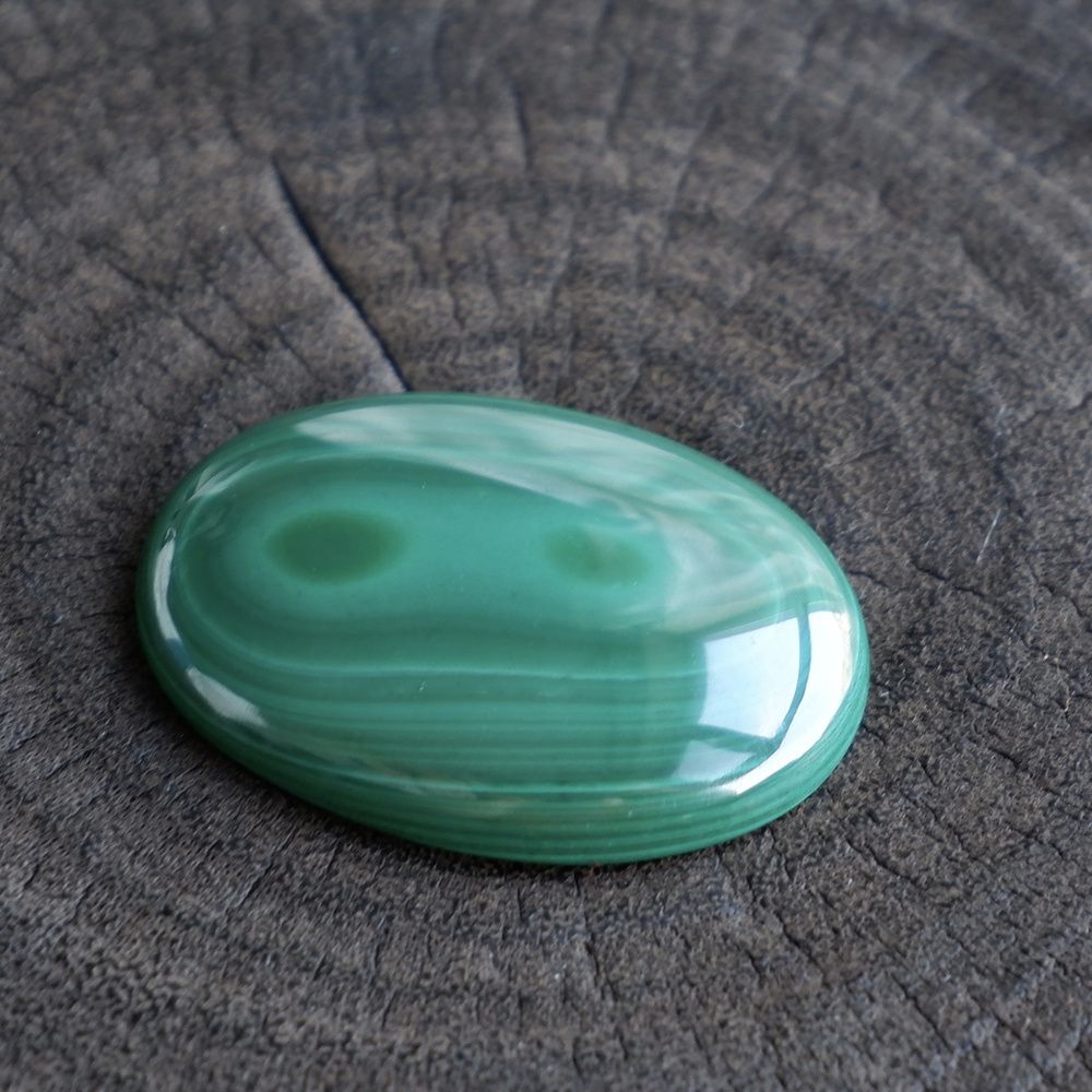 Natural stone malachite for jewelry making