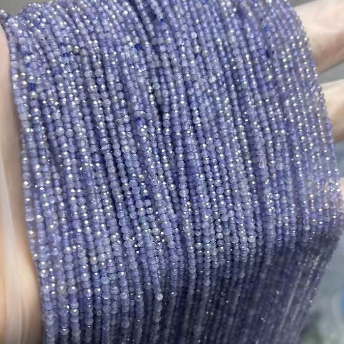 2mm natural stone round faceted beads for jewelry making 38cm/strand
