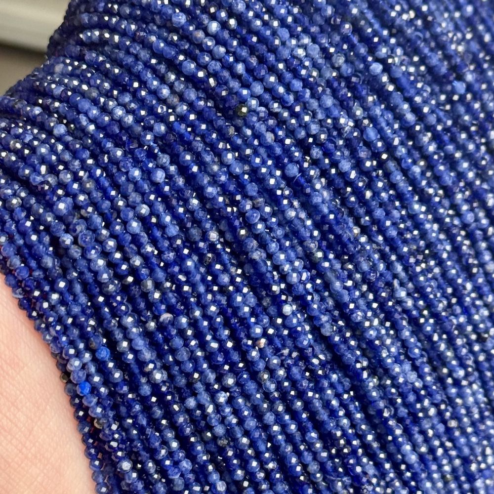 2mm natural stone round faceted beads for jewelry making 38cm/strand