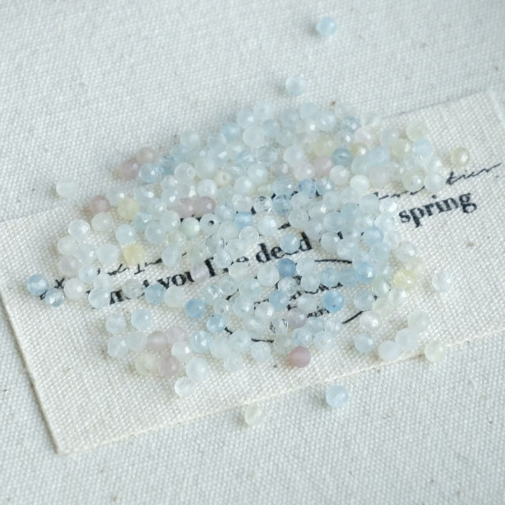 2mm natural stone round faceted beads for jewelry making 38cm/strand