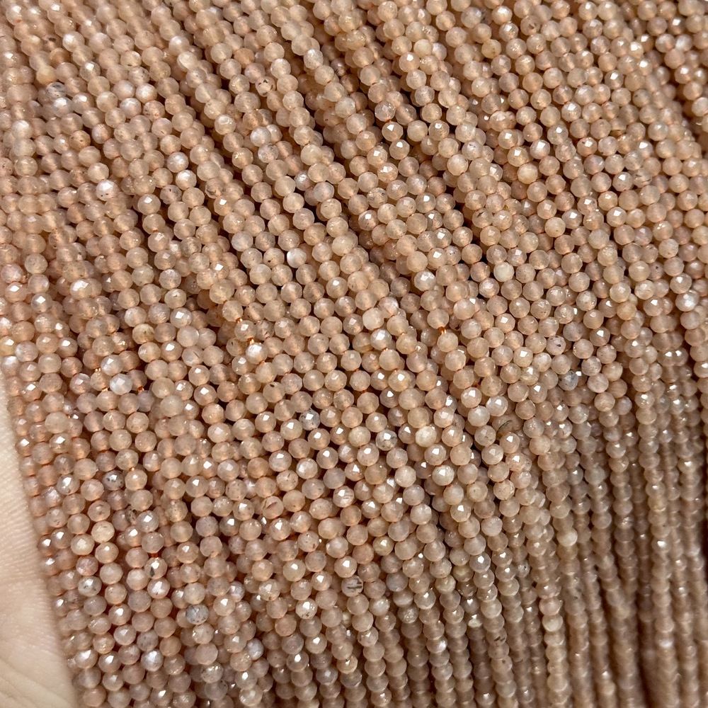 2mm natural stone round faceted beads for jewelry making 38cm/strand
