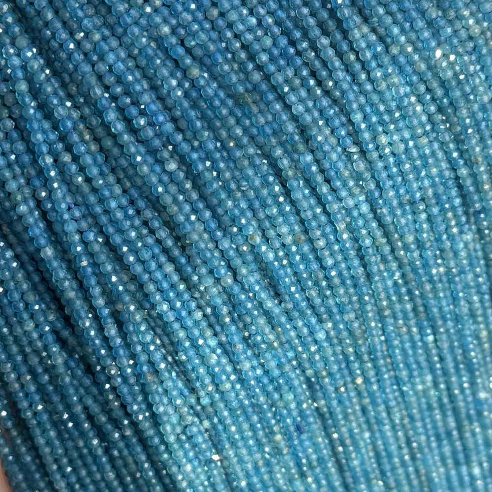 2mm natural stone round faceted beads for jewelry making 38cm/strand