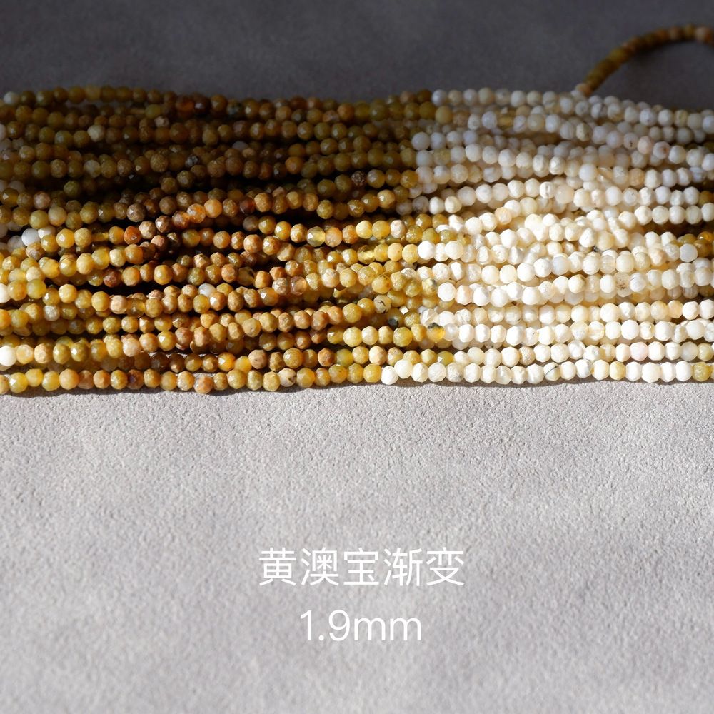2mm natural stone round faceted beads for jewelry making 38cm/strand
