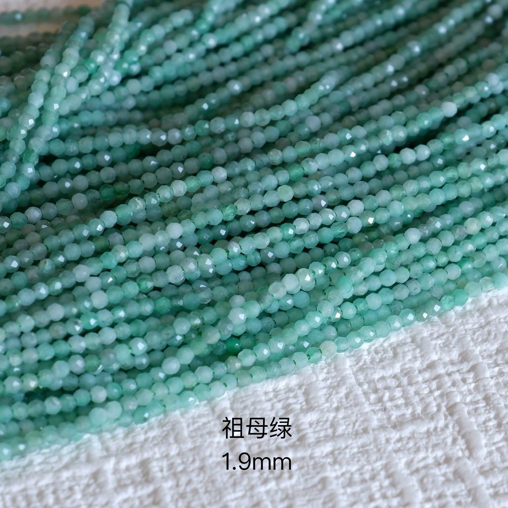 2mm natural stone round faceted beads for jewelry making 38cm/strand