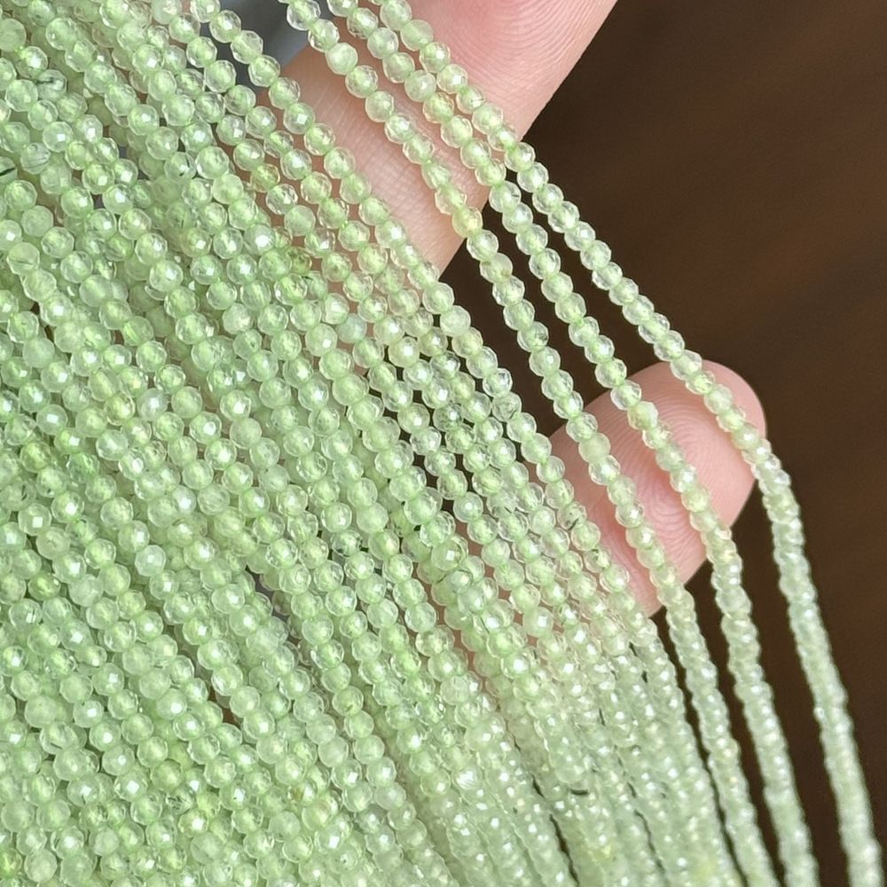 2mm natural stone round faceted beads for jewelry making 38cm/strand