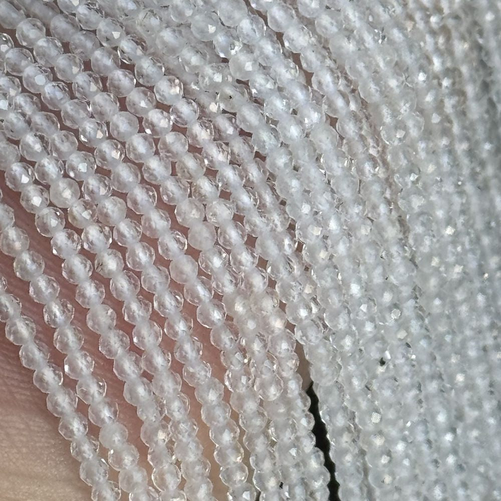 2mm natural stone round faceted beads for jewelry making 38cm/strand