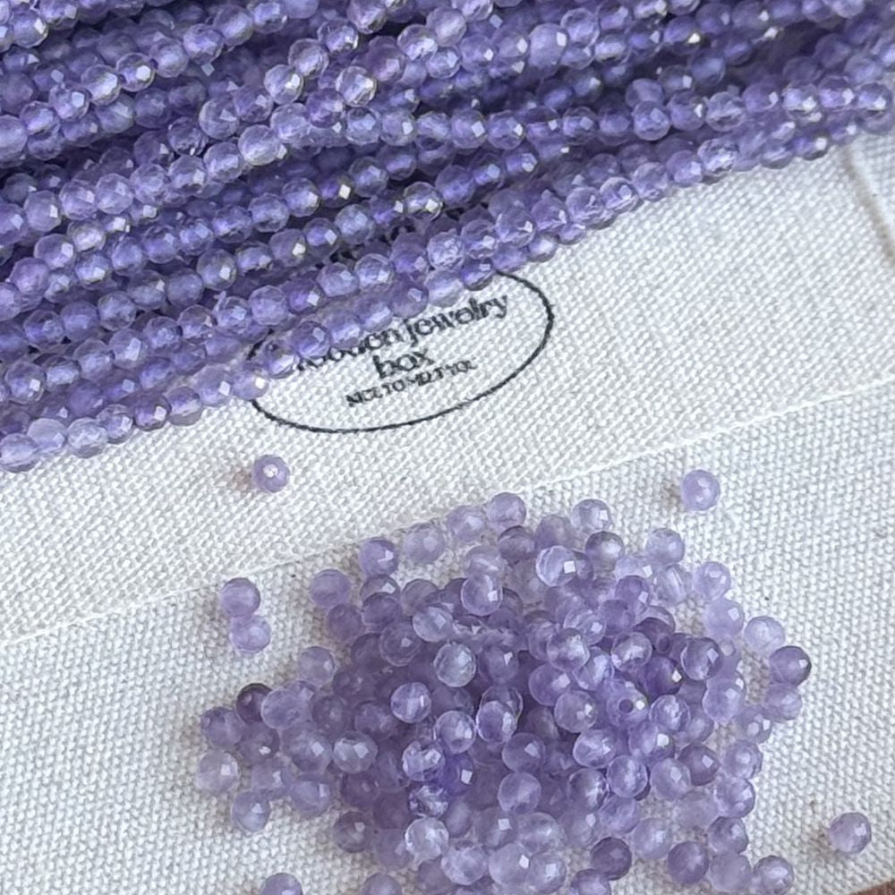 2mm natural stone round faceted beads for jewelry making 38cm/strand