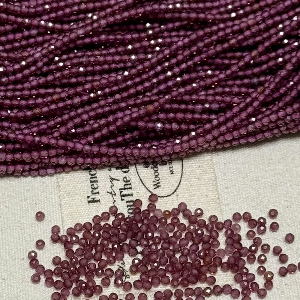 2mm natural stone round faceted beads for jewelry making 38cm/strand