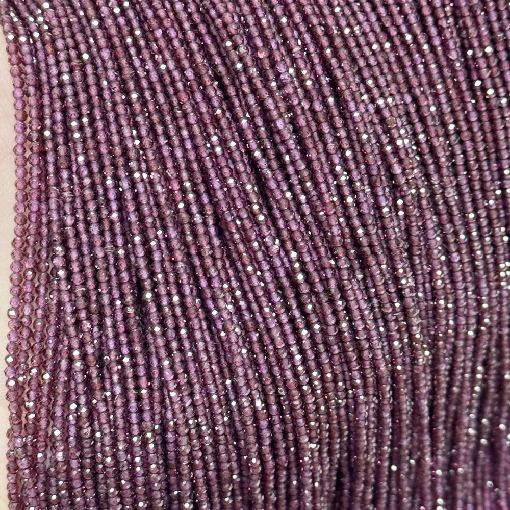 2mm natural stone round faceted beads for jewelry making 38cm/strand