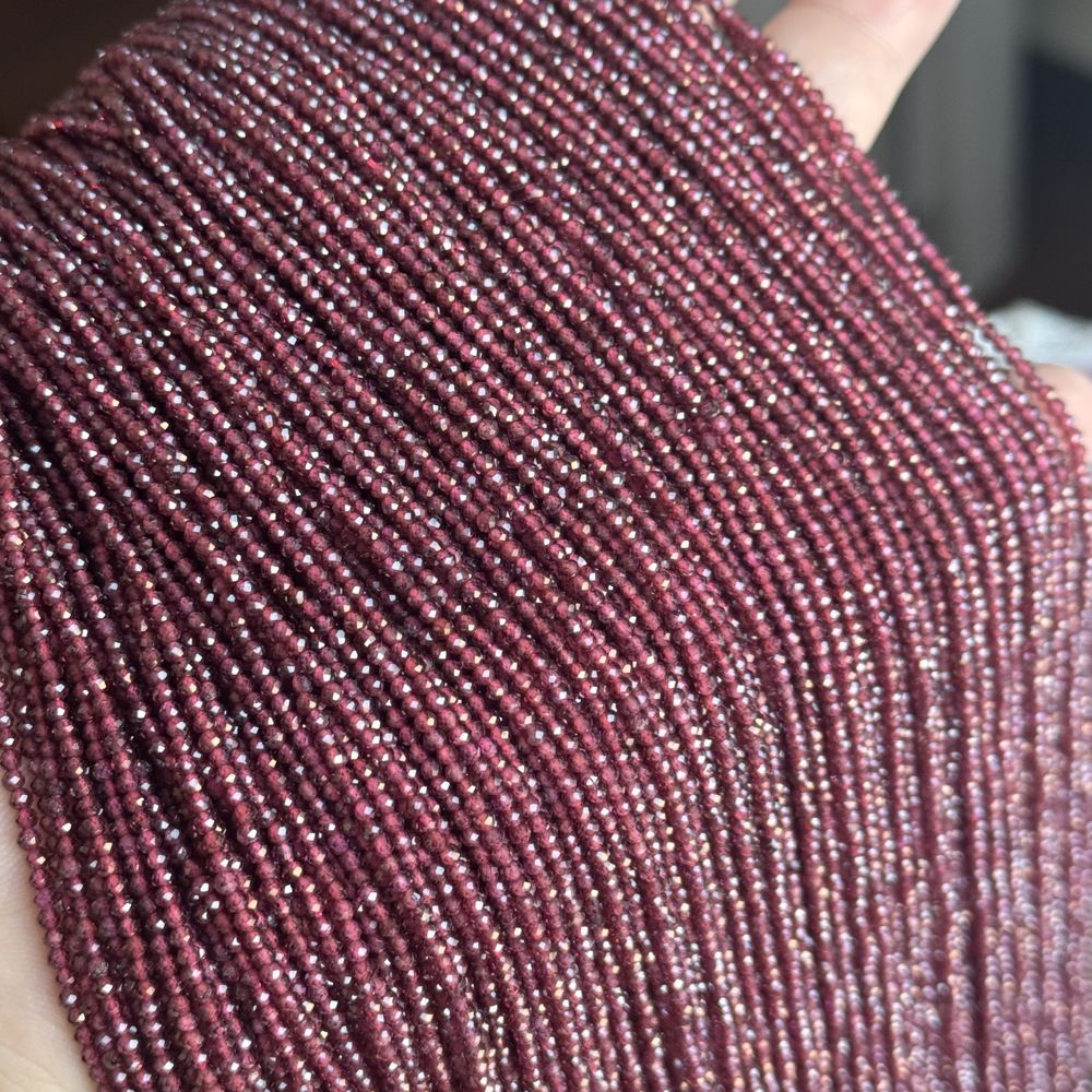 2mm natural stone round faceted beads for jewelry making 38cm/strand