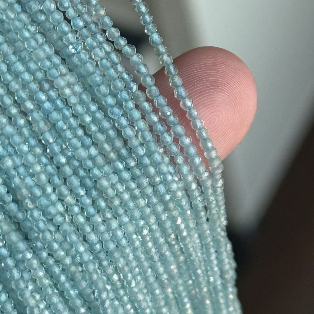 2mm natural stone round faceted beads for jewelry making 38cm/strand